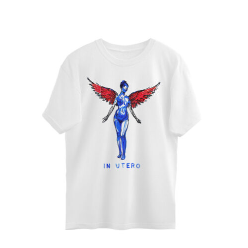 nirvana oversized t shirt | in utero doodle art