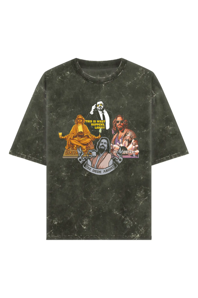 the big lebwoski washed oversized t shirt