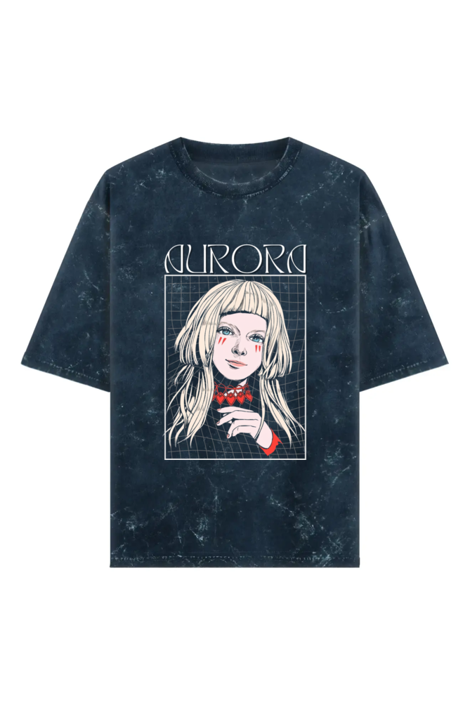 aurora washed oversized t shirt