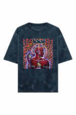 prog metal washed oversized t shirt