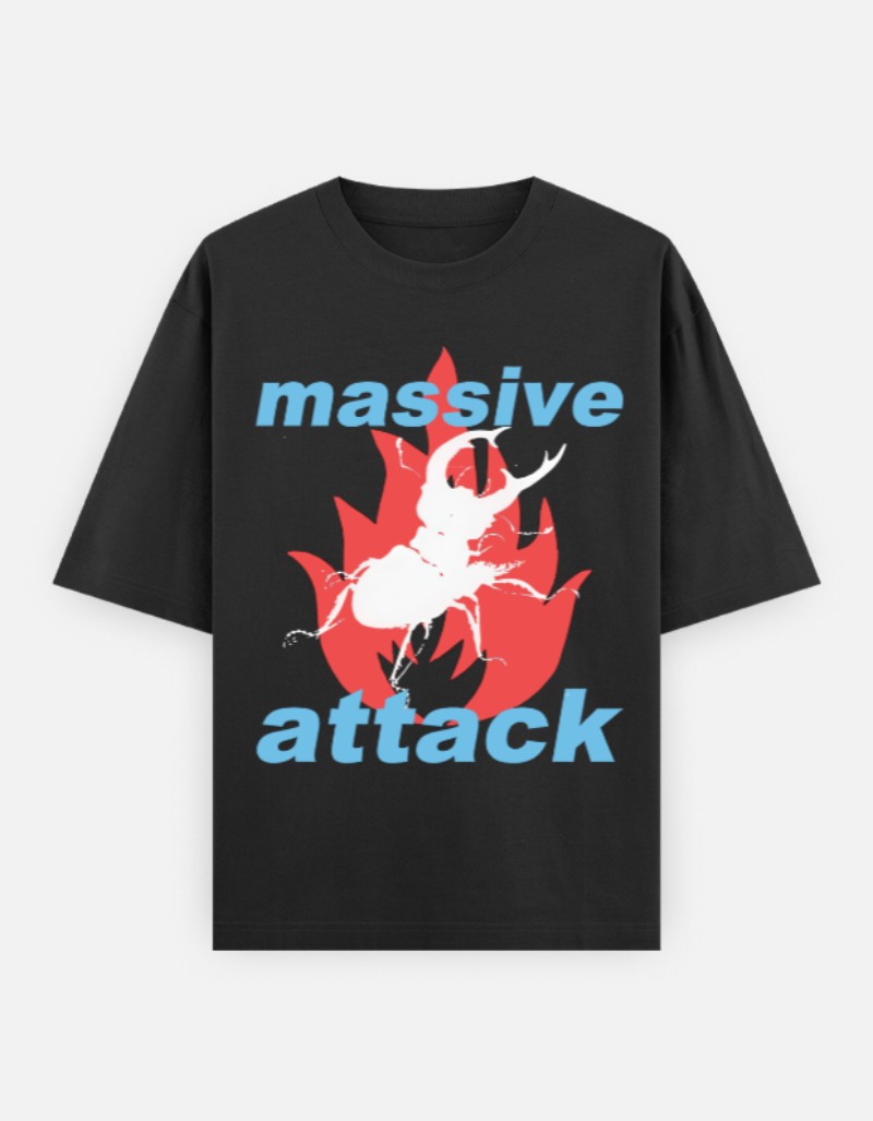 massive attack Tシャツ マッシヴ アタック Massive Attack 音楽Tシャツ ロックTシャツ