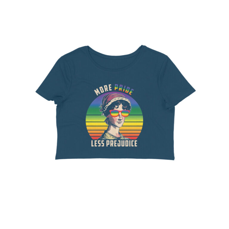 pride movement crop top | more pride less prejudice