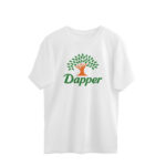 twisted logo oversized t shirt | dabur dapper