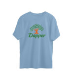 twisted logo oversized t shirt | dabur dapper