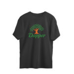 twisted logo oversized t shirt | dabur dapper