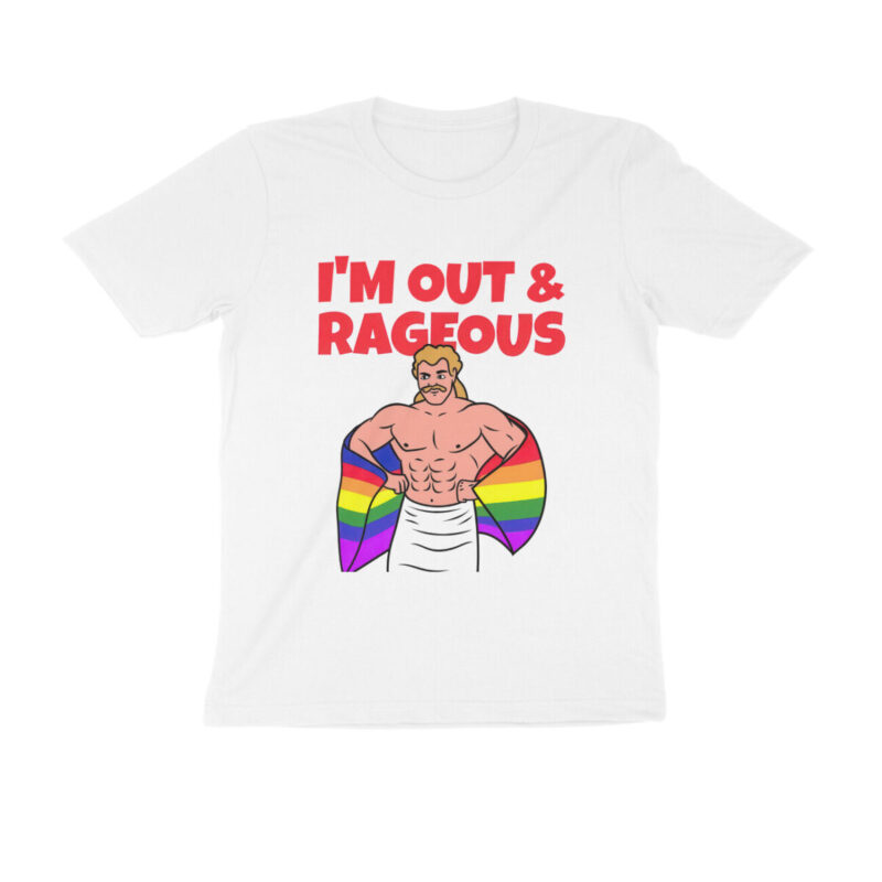pride t shirt out and rageous