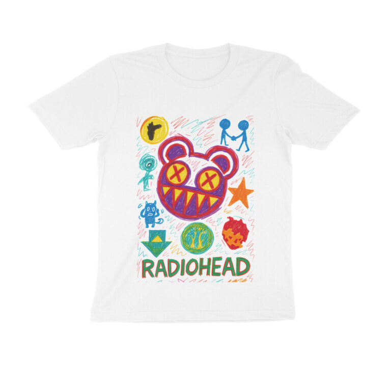 radiohead t shirt doodle art
