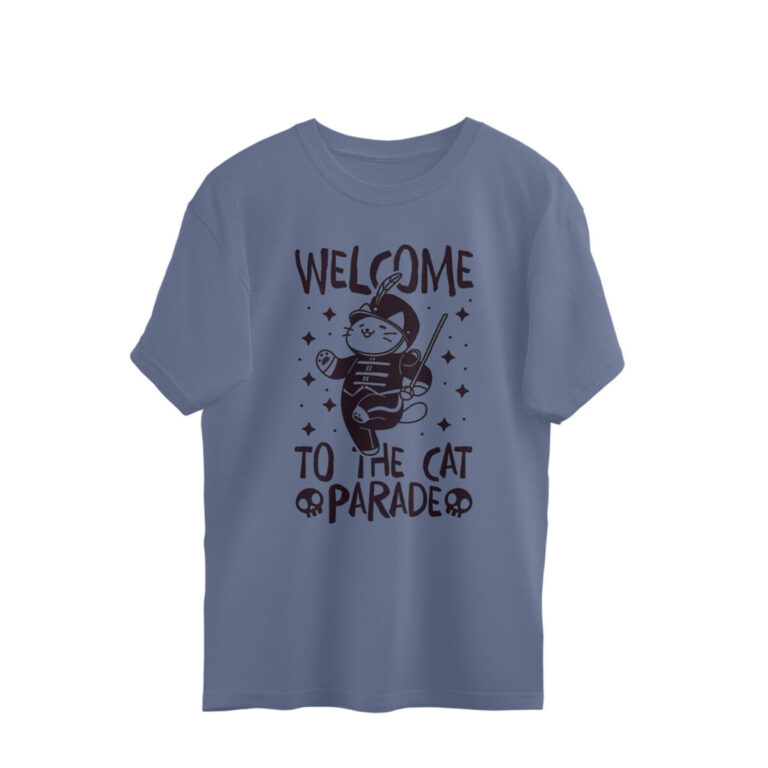 mcr funny oversized t shirt cat parade