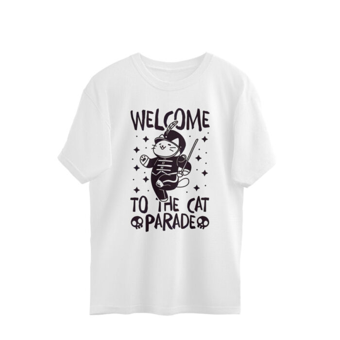 mcr funny oversized t shirt cat parade