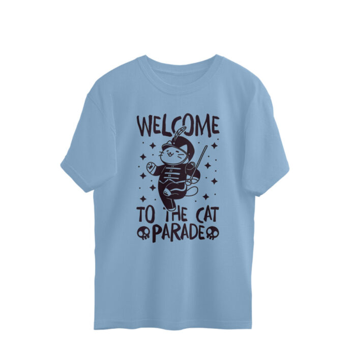 mcr funny oversized t shirt cat parade