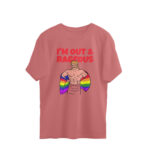 pride oversized t shirt out and rageous