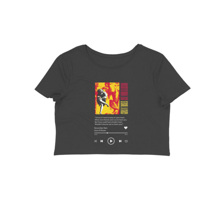 guns n roses crop top november rain