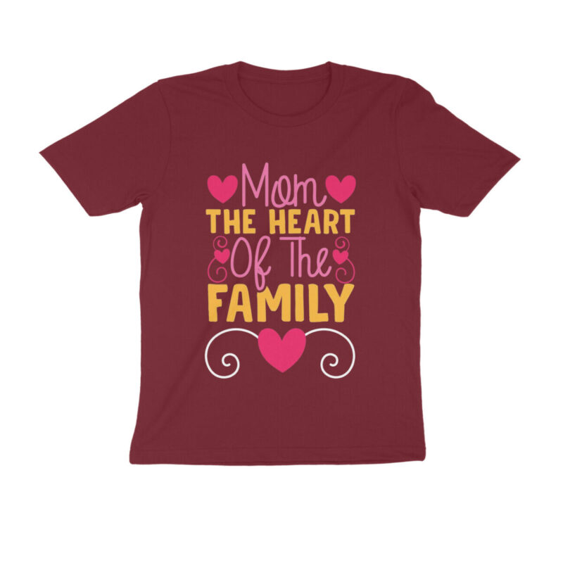 mothers day t shirt heart of family