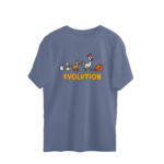 funny oversized t shirt chicken evolution