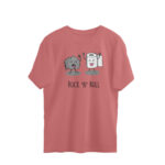 cute oversized t shirt rock n roll