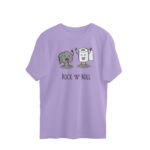 cute oversized t shirt rock n roll