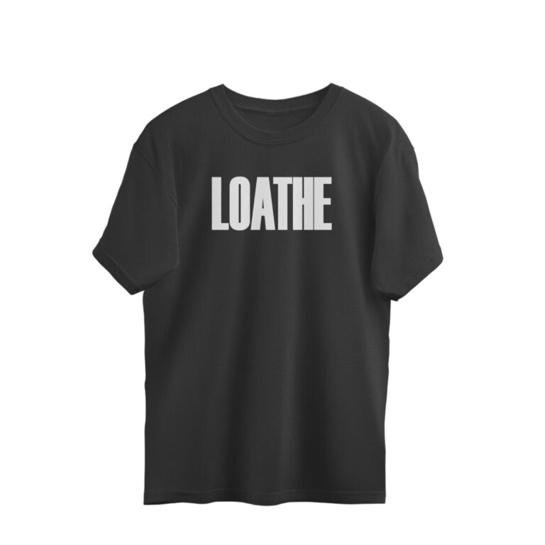 loathe band oversized t shirt