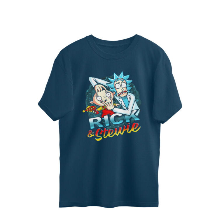 rick and family guy oversized t shirt stewie