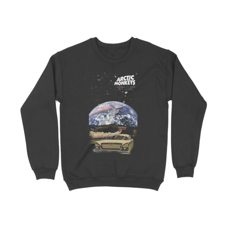 arctic monkeys sweatshirt retro space car
