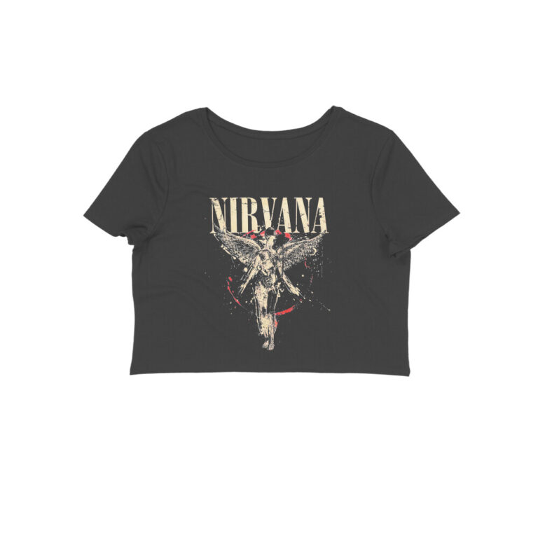 nirvana crop top in utero cracked