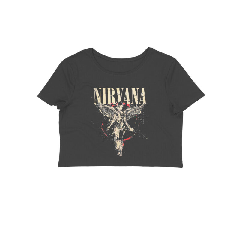 nirvana crop top in utero cracked