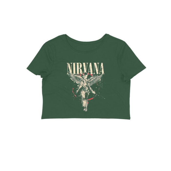 nirvana crop top in utero cracked