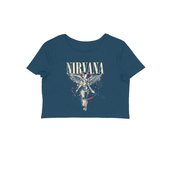 nirvana crop top in utero cracked