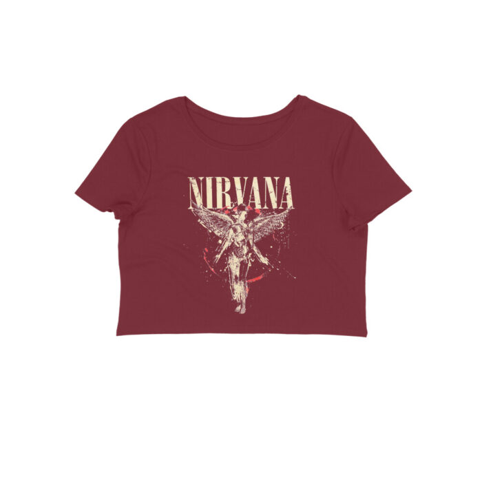 nirvana crop top in utero cracked