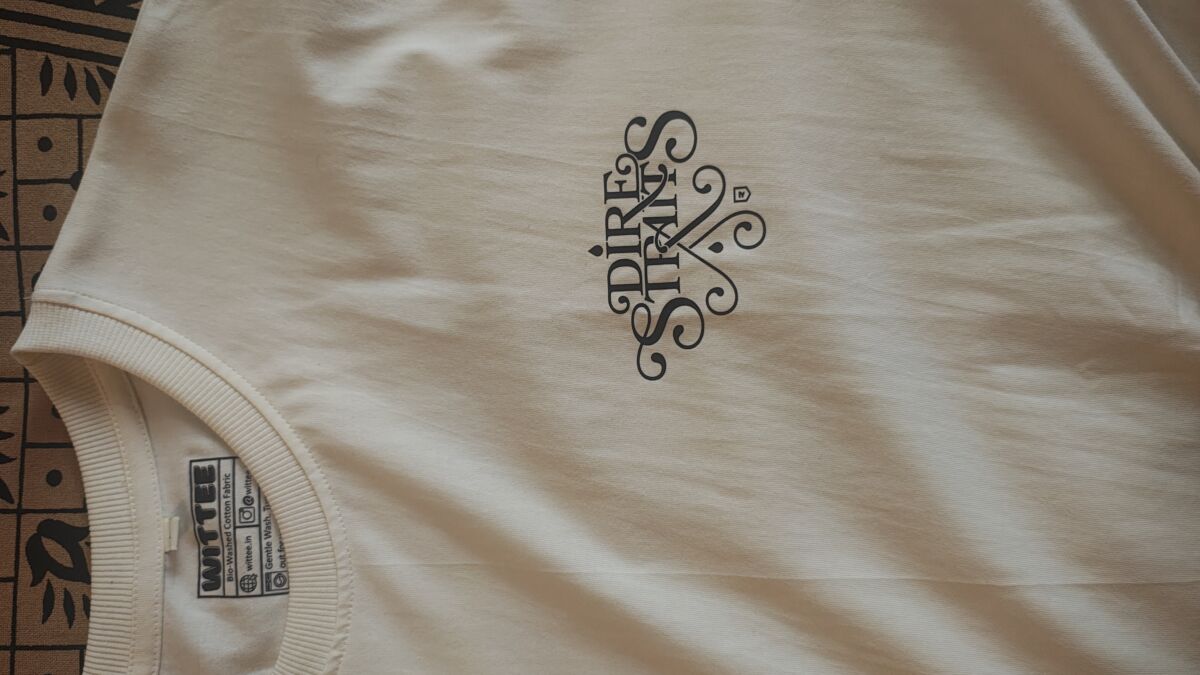 dire straits oversized t shirt (both sides printed)
