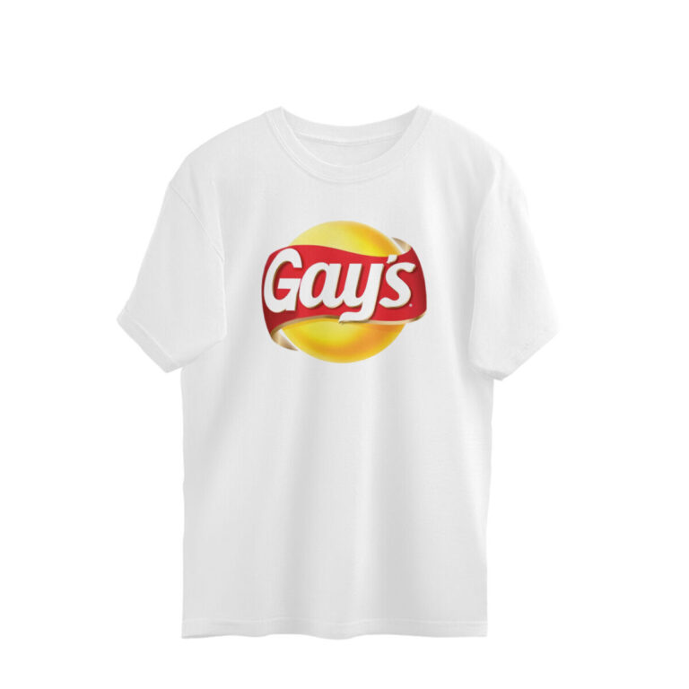 twisted logo oversized t shirt gays