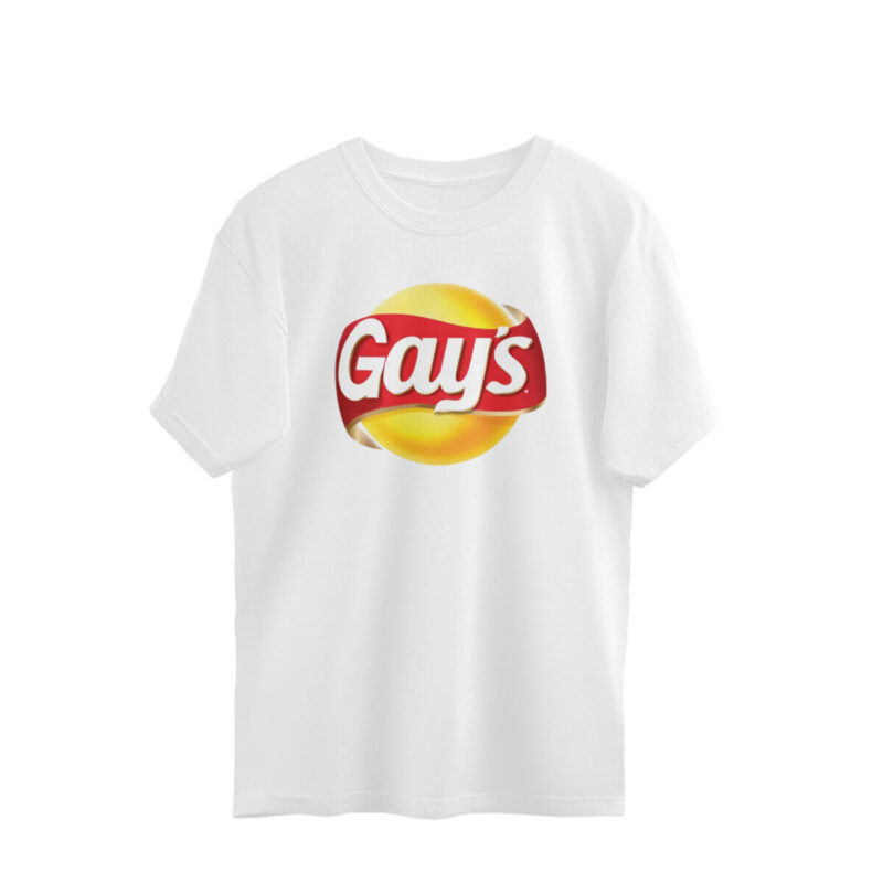 twisted logo oversized t shirt gays