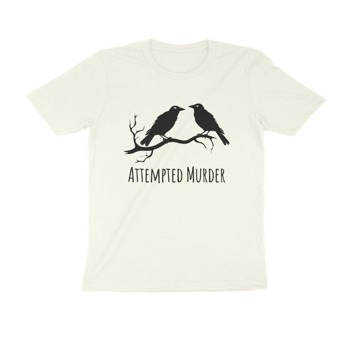 Attempted Murder of crows T-shirt - English Word pun - Wittee
