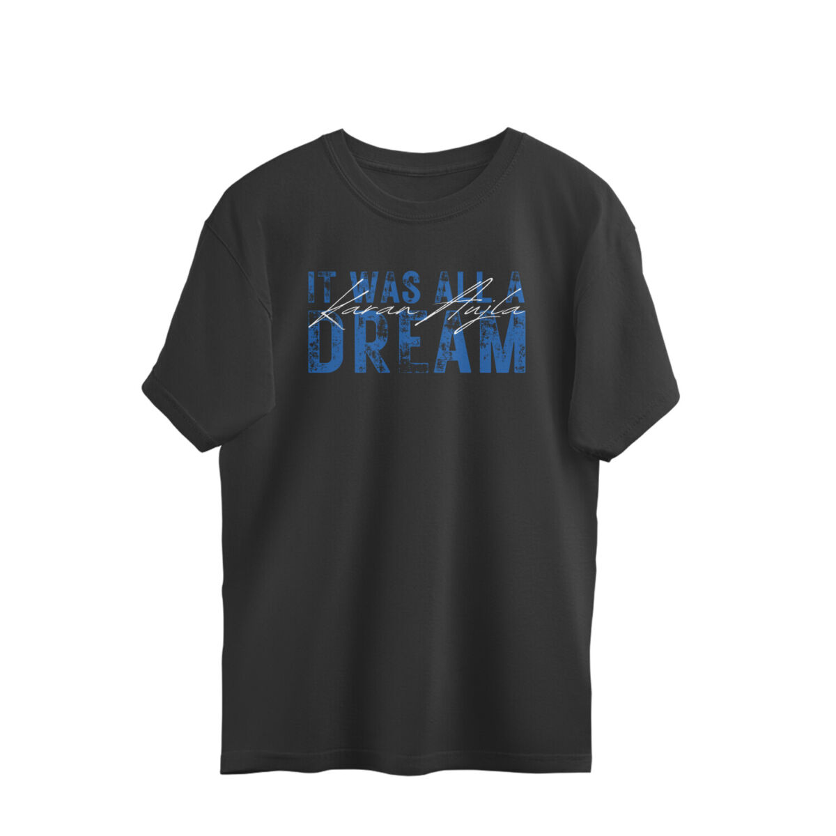 front-686bdae477355-Black_S_Oversized_T-shirt.jpg karan aujla oversized t shirt it was all a dream