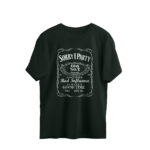 party lover oversized t shirt whisky stlye