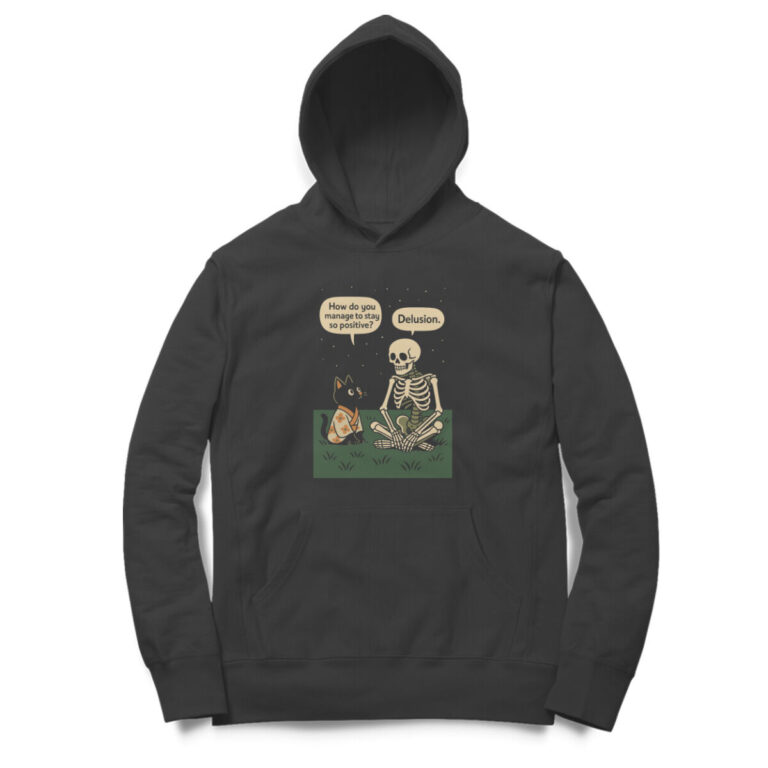 positive thinking funny hoodie