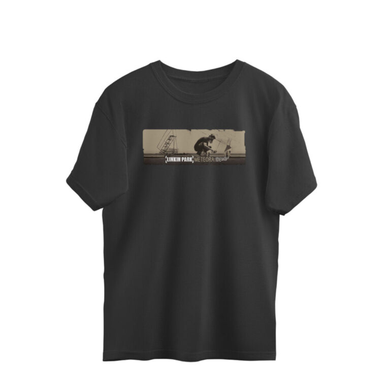 linkin park oversized t shirt (both sides printed) meteora