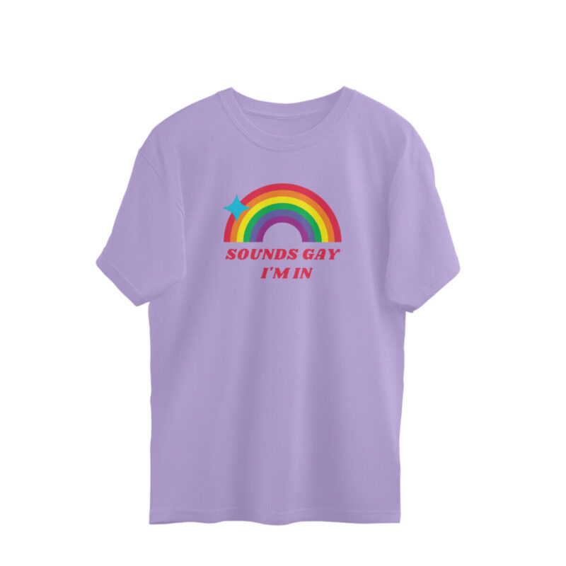 sounds gay oversized t shirt