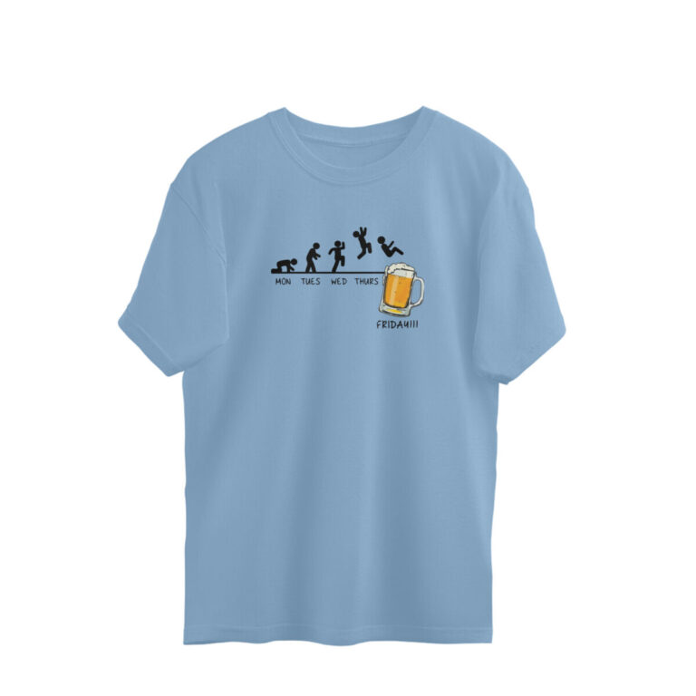 beer lover friday oversized t shirt