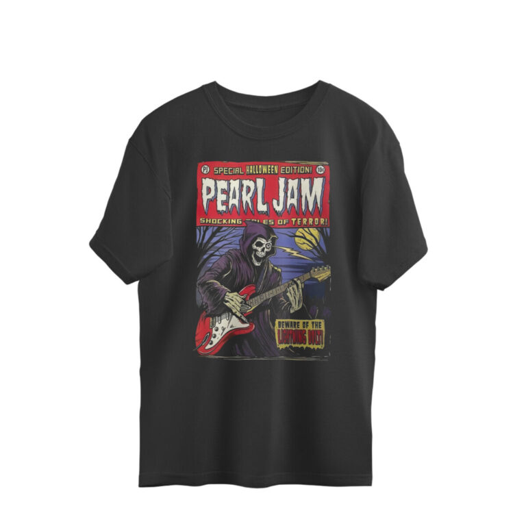 pearl jam oversized t shirt magazine style