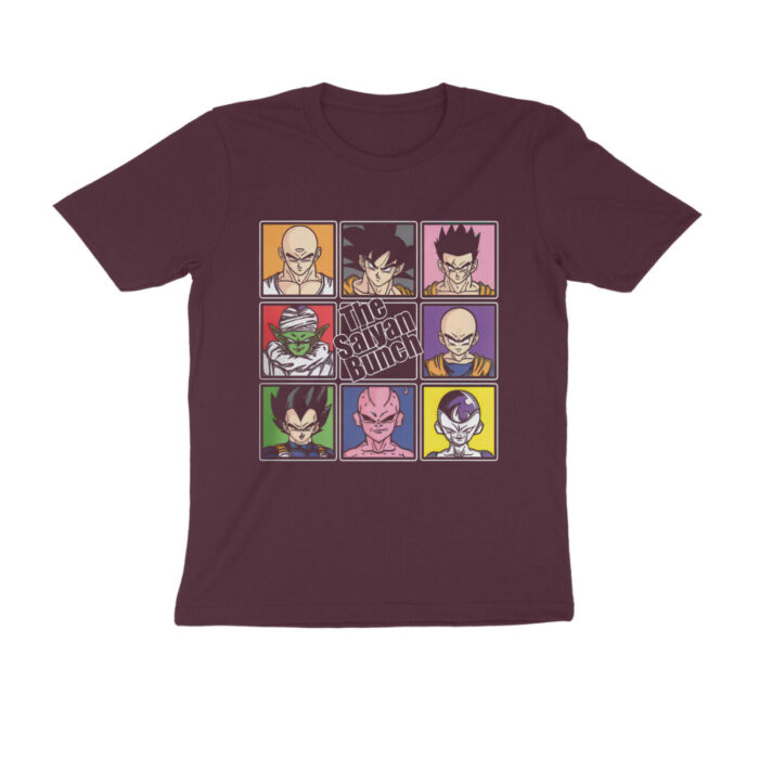 dragon ball t shirt the saiyan bunch