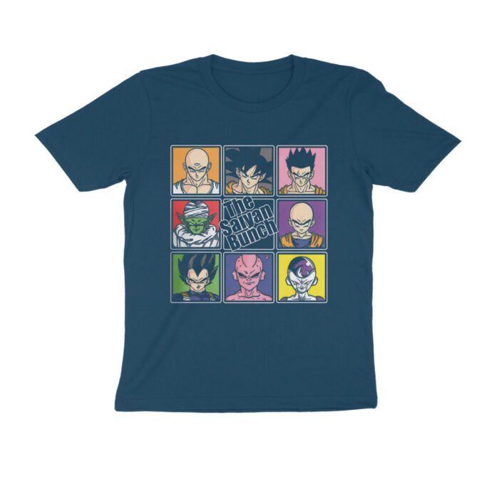 dragon ball t shirt the saiyan bunch