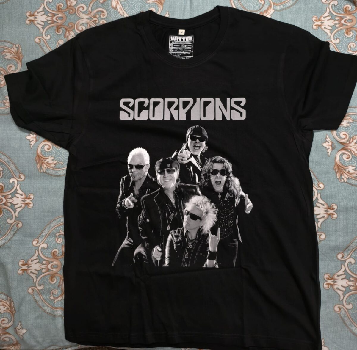 scorpions t shirt band members
