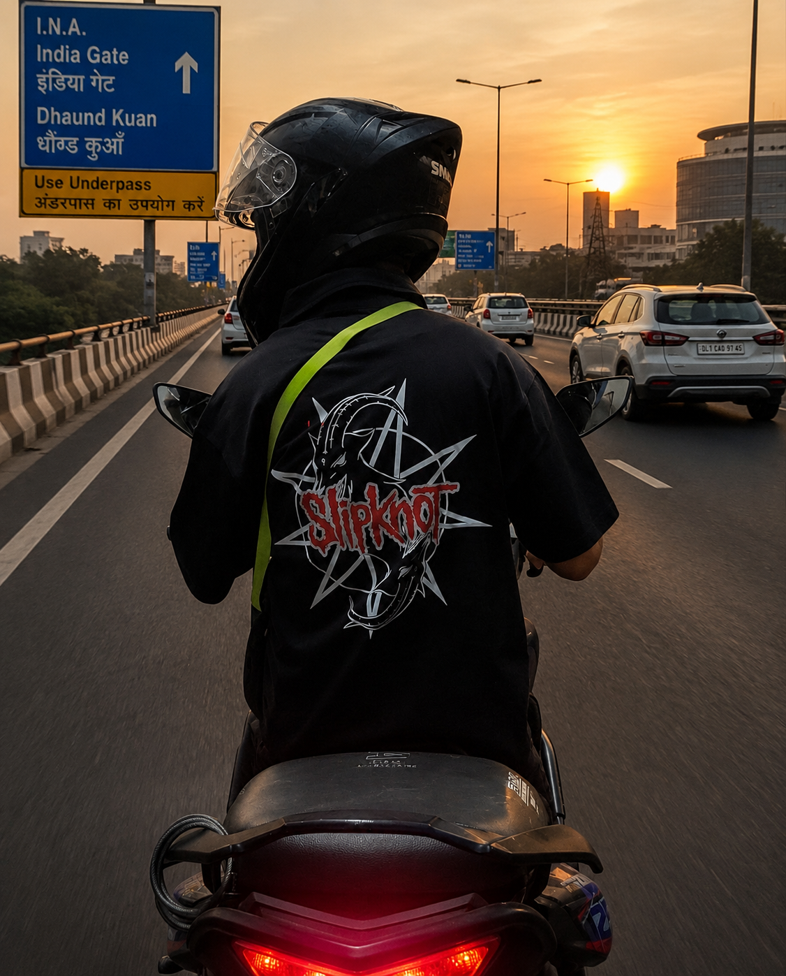 Click to view full screen slipknot oversized shirt (both sides)