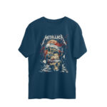 metallica oversized t shirt skull and bandage