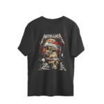 metallica oversized t shirt skull and bandage