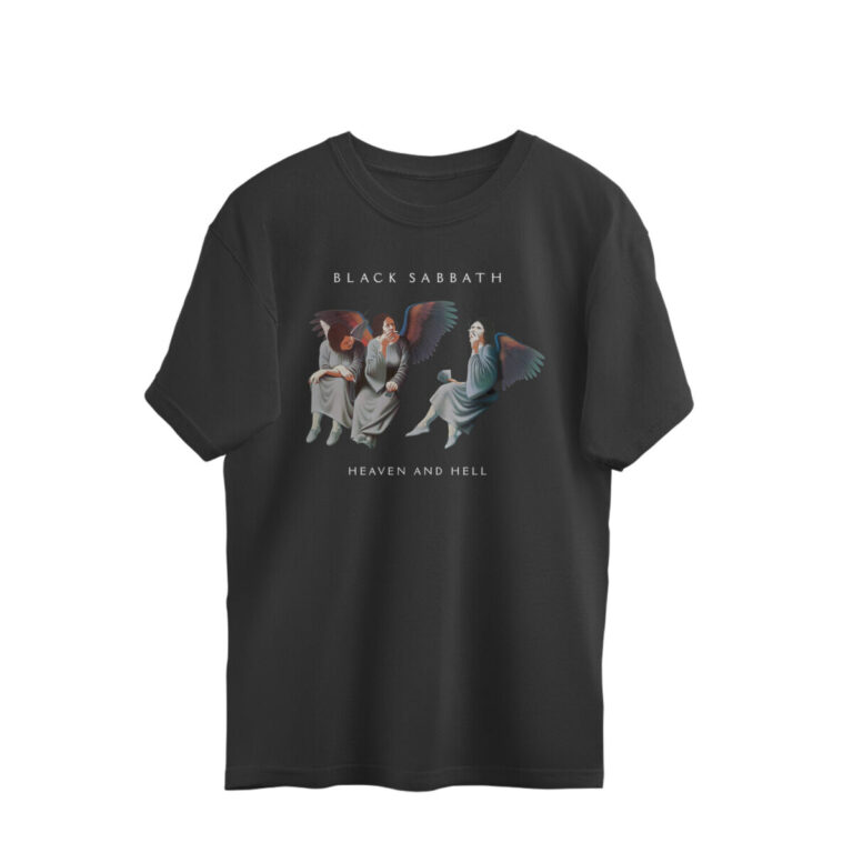 black sabbath oversized t shirt heaven and hell