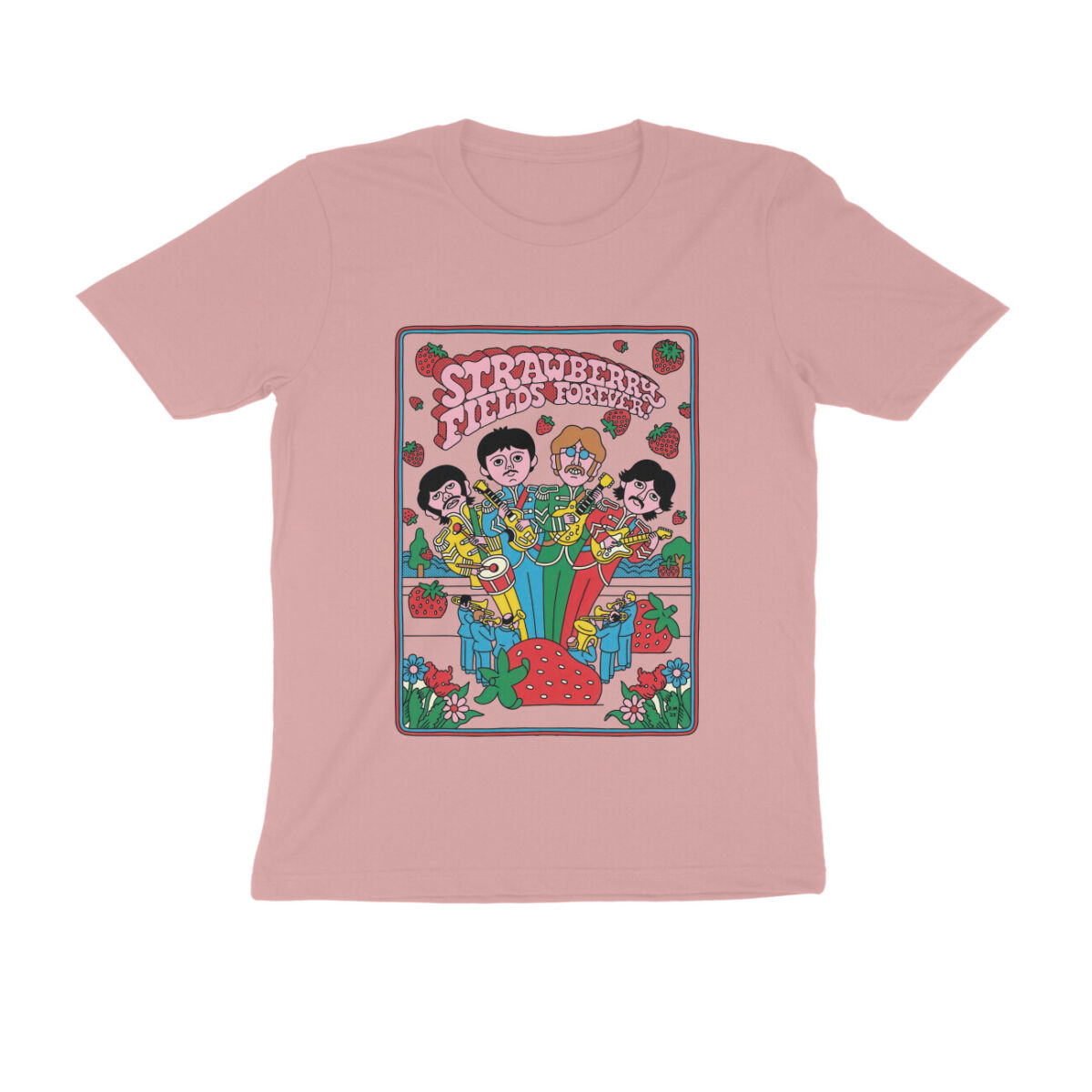 front-689857d8f053d-Pastel_Dusty_S_Men_Round.jpg strawberry fields forever t shirt | the beatles