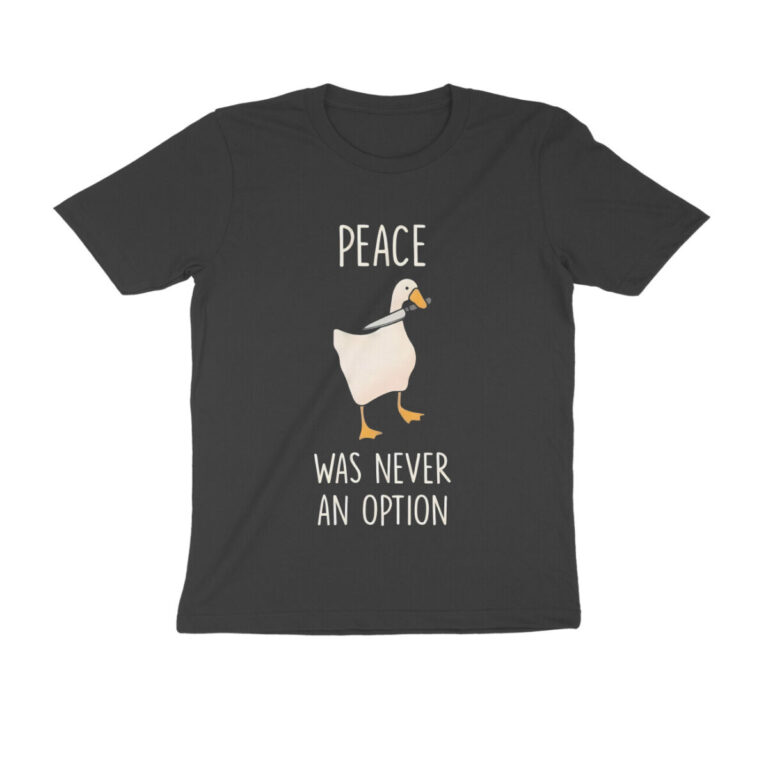 peace was never an option t shirt