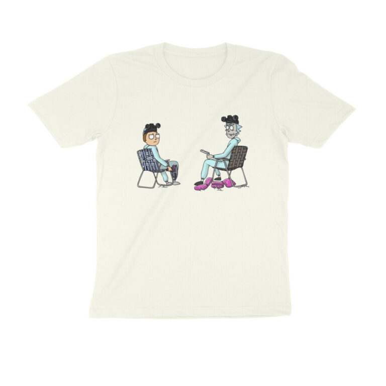 rick and morty x breaking bad t shirt