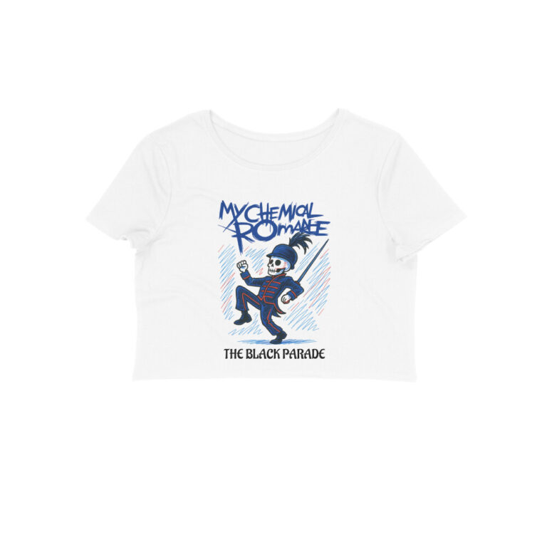 my chemical romance crop top the black parade